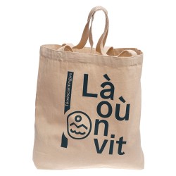 Sac réutilisable blanc Là où on vit