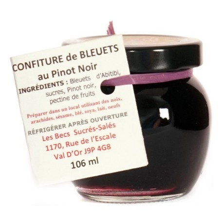 Confiture bleuets au Pinot noir