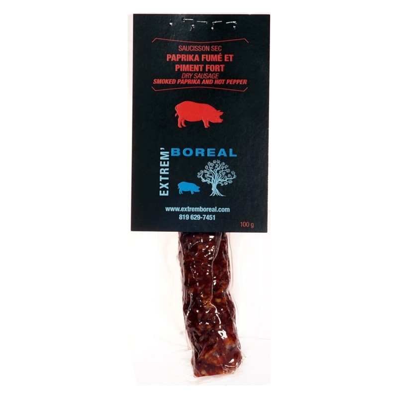 Saucisson sec paprika fumé et piment fort